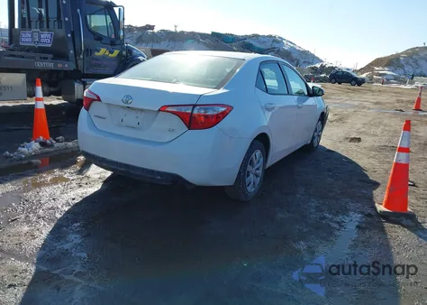 2015 Toyota Corolla Le from USA, damaged, VIN 2T1BURHE1FC307287